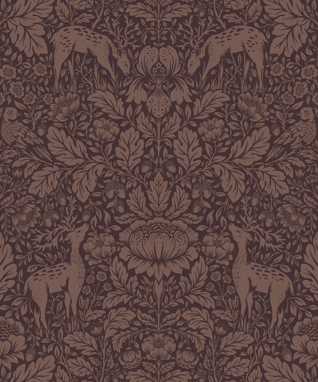 Richmond Wallpaper - Colorway: Plum - Fable Collection by M&K Studios - Swatch