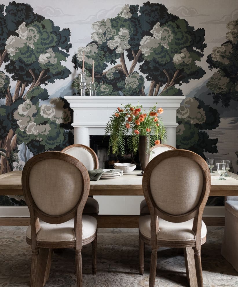 Fable Collection by Milton Studios - The Glenn Mural - Colourway: Periwinkle - Collection image - 822by992