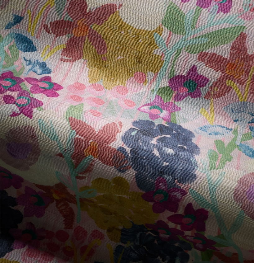 Grasscloth & Natural Wallpapers - Garden State Grasscloth Mural - Pattern Play Collection