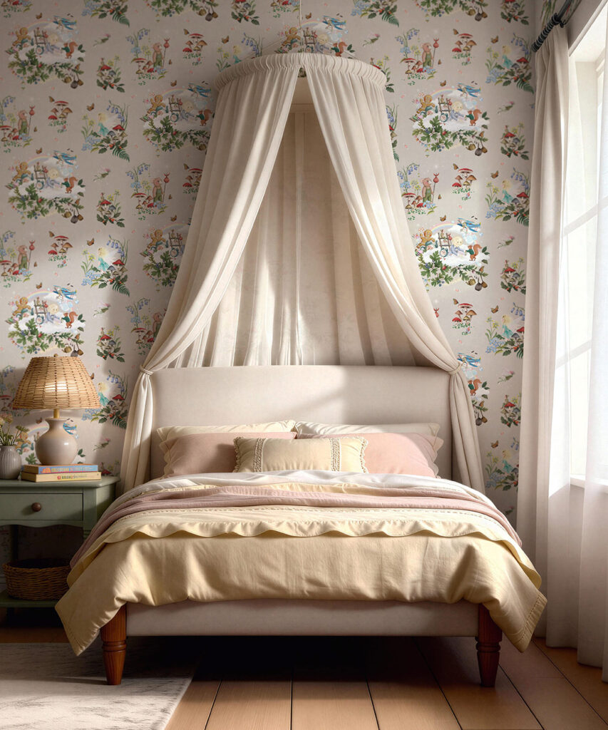 Land of Enchantments Wallpaper - Colourway: Mushroom - Roll