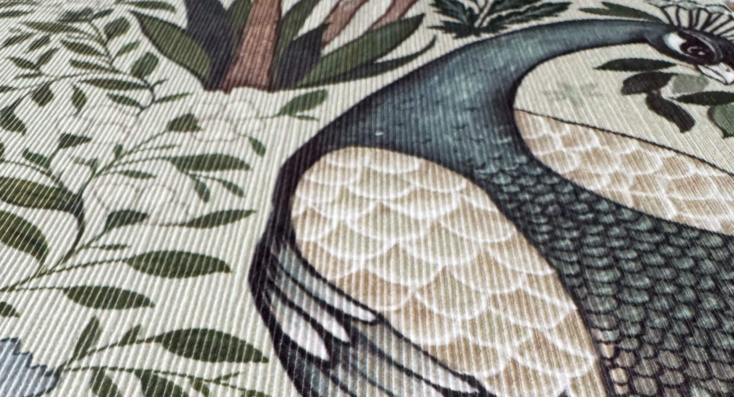 Peacock Decorative Textile wallpaper