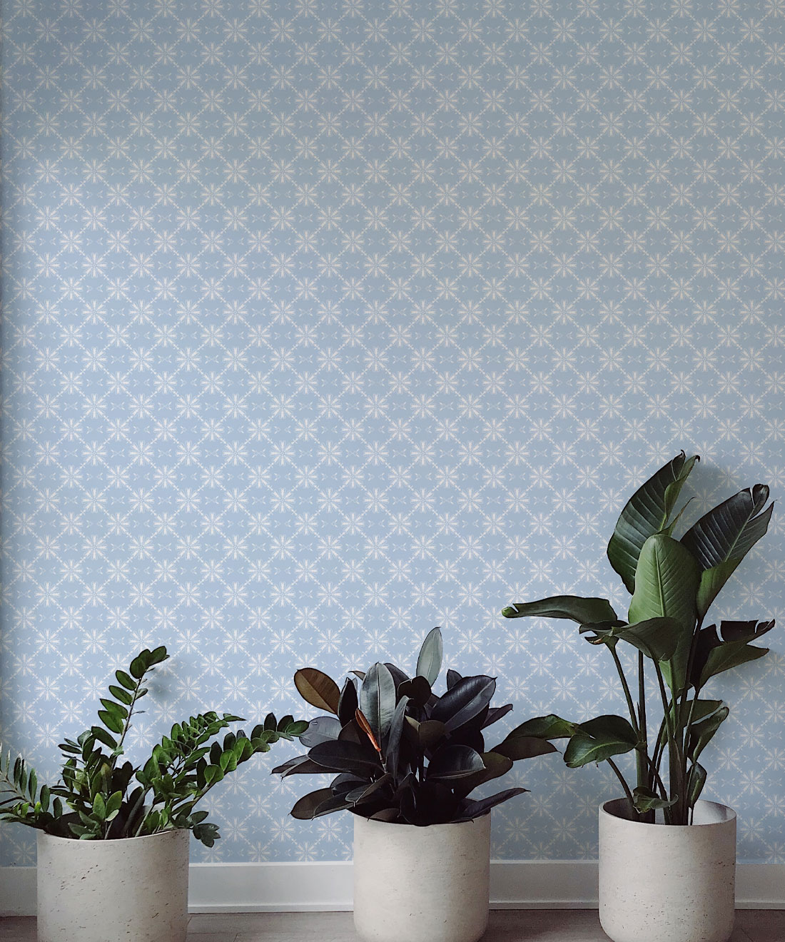Sunflower Wallpaper - Colourway: Blue Bell