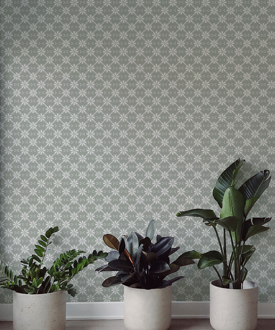 Sunflower Wallpaper - Colourway: Olive Grove