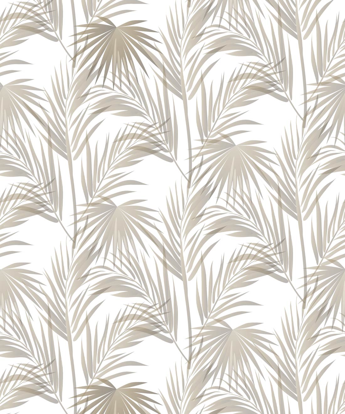 Daintree Palm Wallpaper - Colourway: Brass