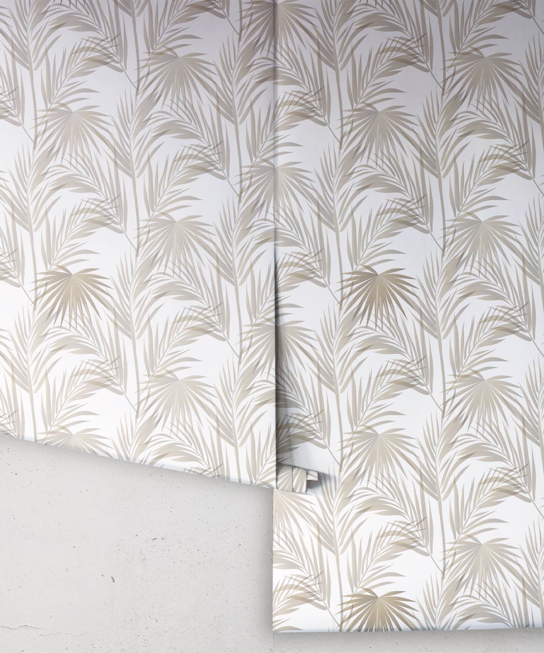 Daintree Palm Wallpaper - Colourway: Brass