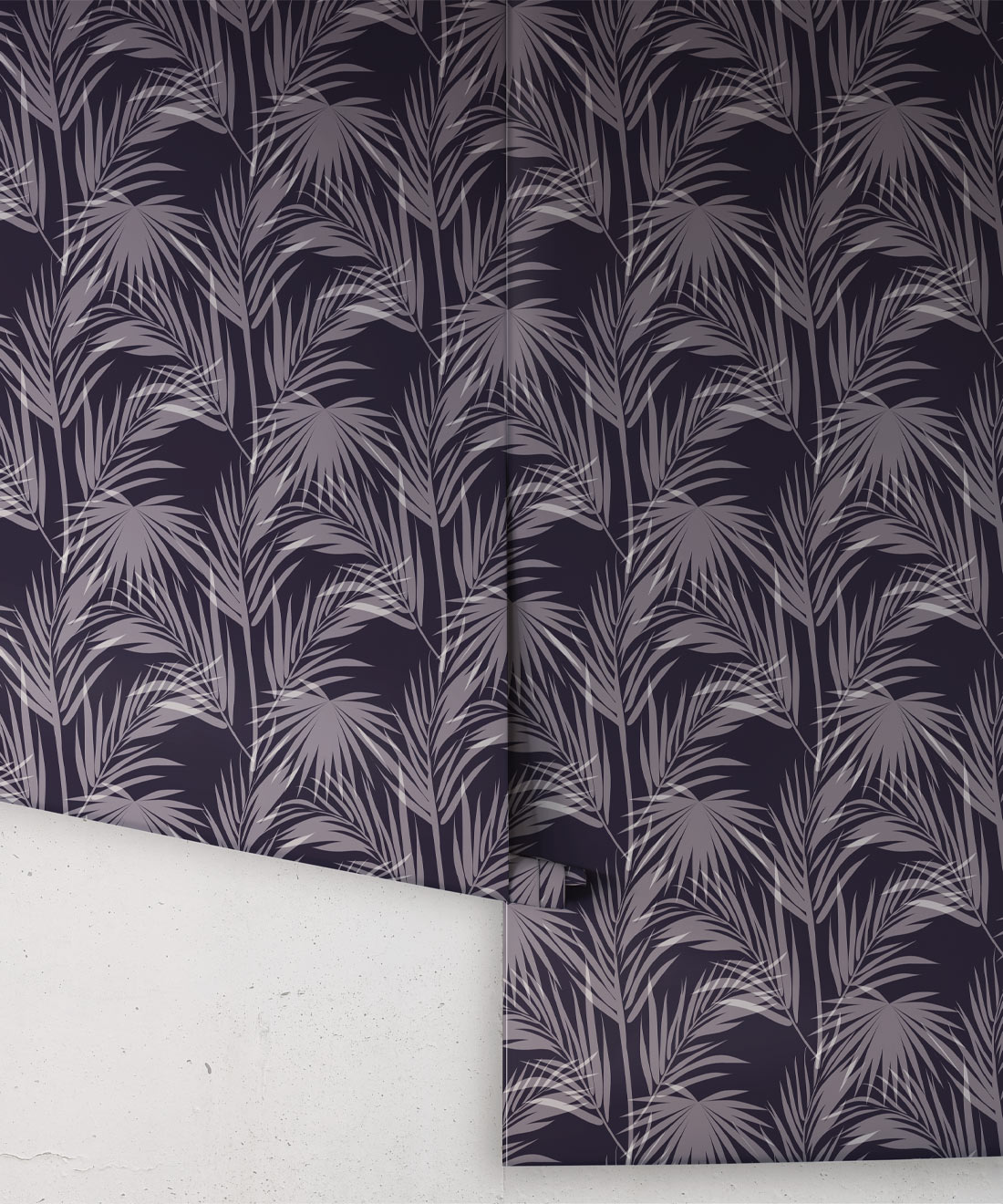 Daintree Palm Wallpaper - Colourway: Indigo