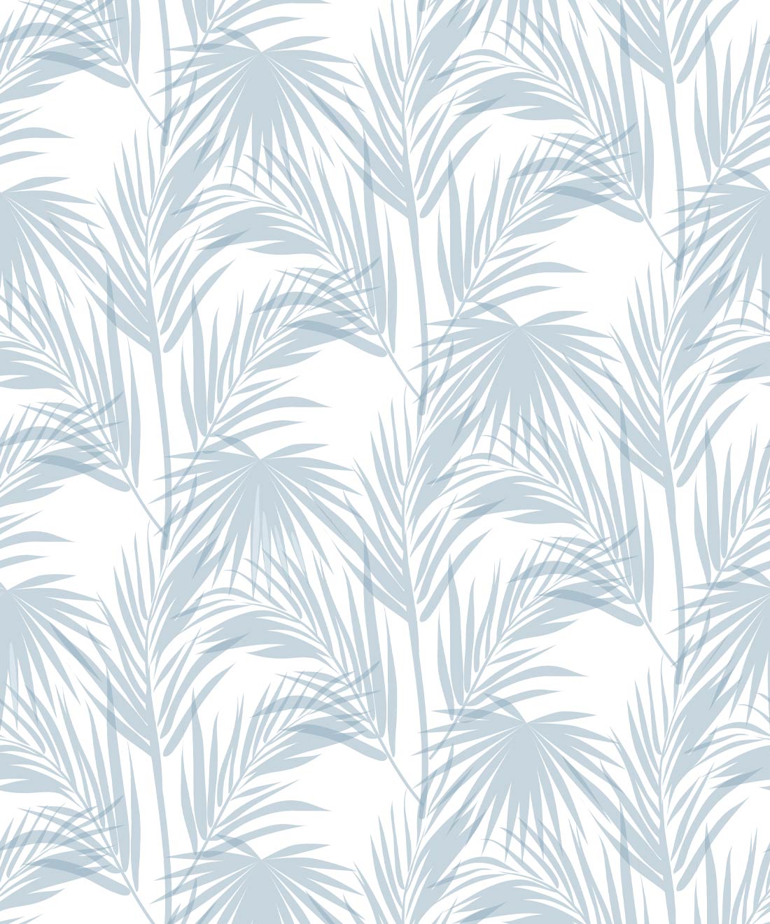 Daintree Palm Wallpaper - Colourway: Powder Blue
