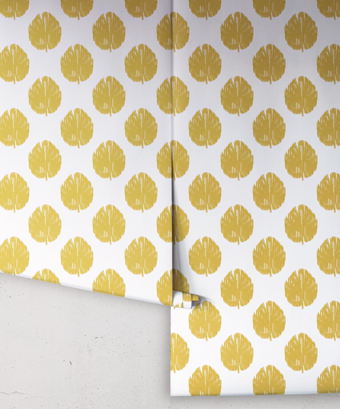 Fans Wallpaper - Colourway: Antique Moss