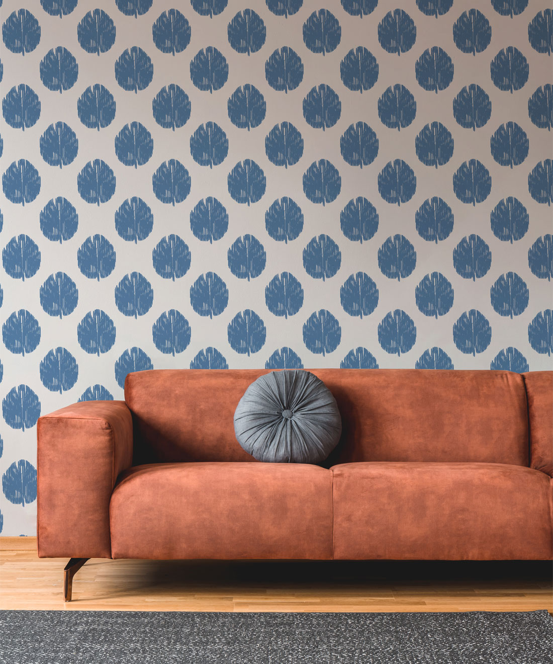 Fans Wallpaper - Colourway: Classic Blue