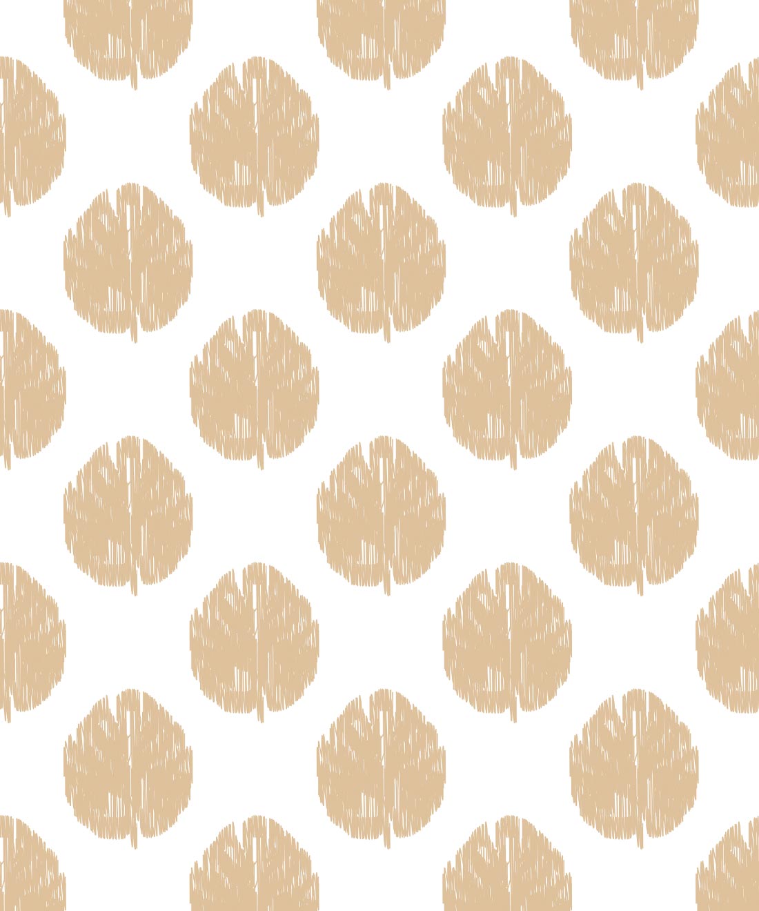 Fans Wallpaper - Colourway: Honey Peach