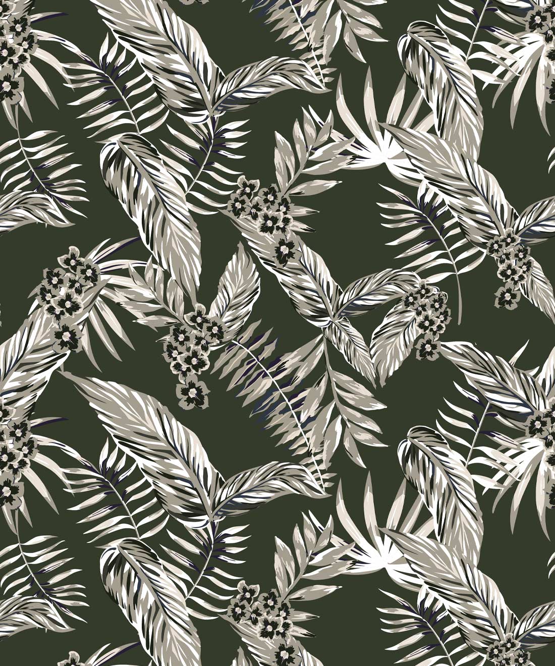 Cooktown OrchidsWallpaper - Colourway: Ivy Green
