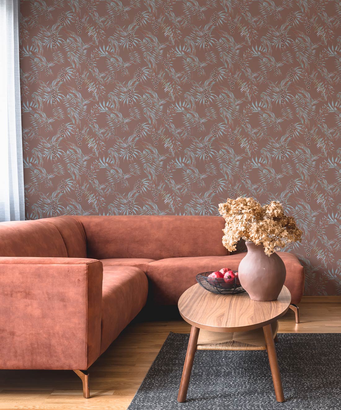 Cooktown Orchids Wallpaper - Colourway: Rose