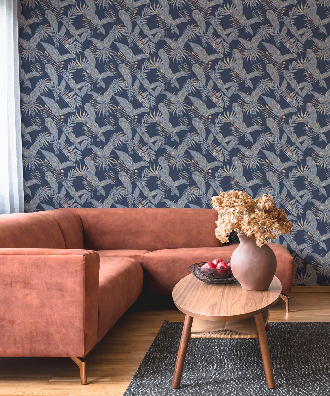 Cooktown Orchids Wallpaper - Colourway: Tinsel