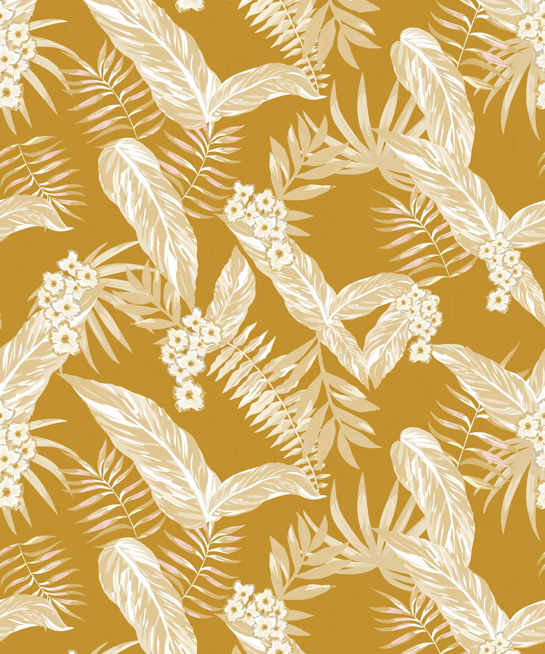 Cooktown Orchids Wallpaper - Colourway: Tinsel