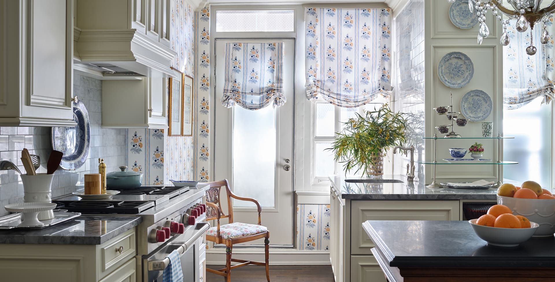 The Tailored Garden - Kim Scodro Wallpaper and Fabric Collection - Collection Page - Hero Image - Salomone Wallpaper Insitu