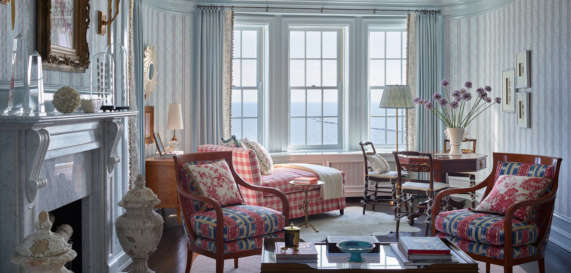 The Tailored Garden - Kim Scodro Wallpaper and Fabric Collection - Home Page - Hero Image - Elise Wallpaper Insitu