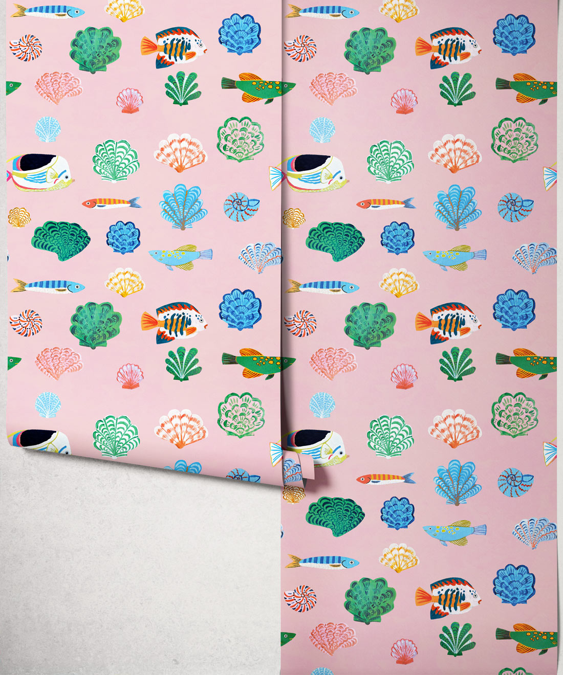 Seaside Treasures Wallpaper - Colourway: Petal Pink - Roll