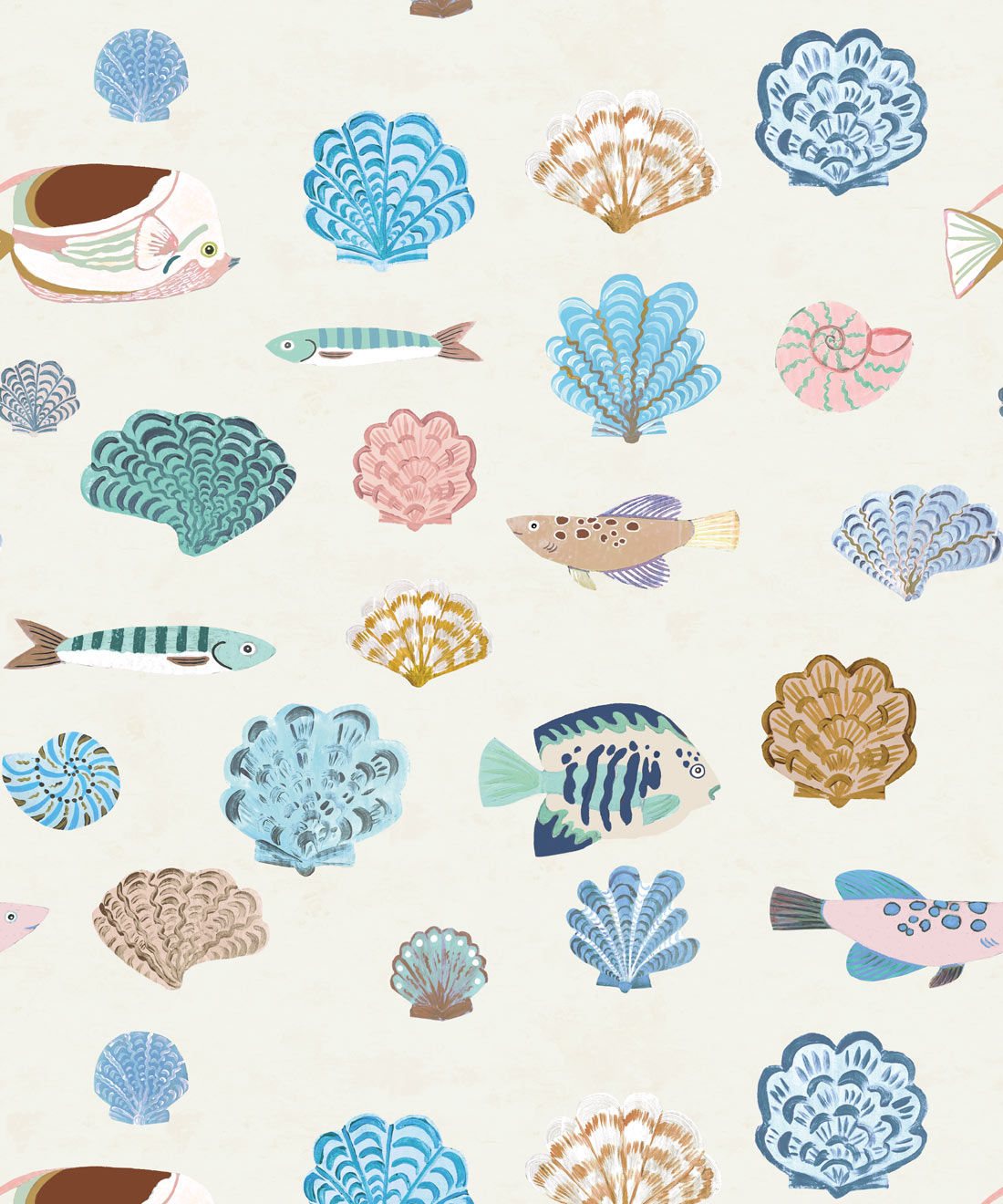 Seaside Treasures Wallpaper - Colourway: Shell - Swatch