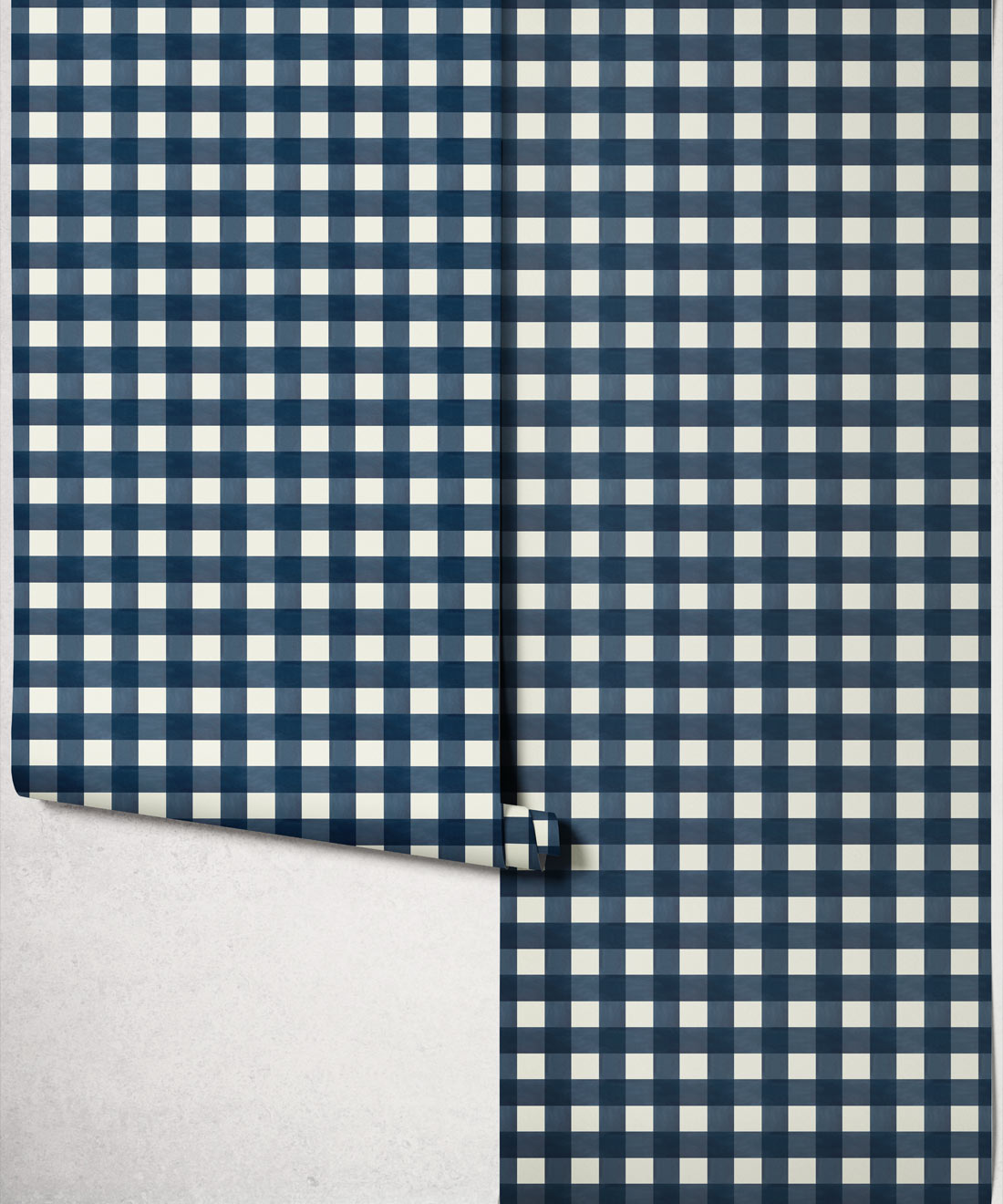 Clubhouse Check Wallpaper - Colourway: Old Navy - Roll