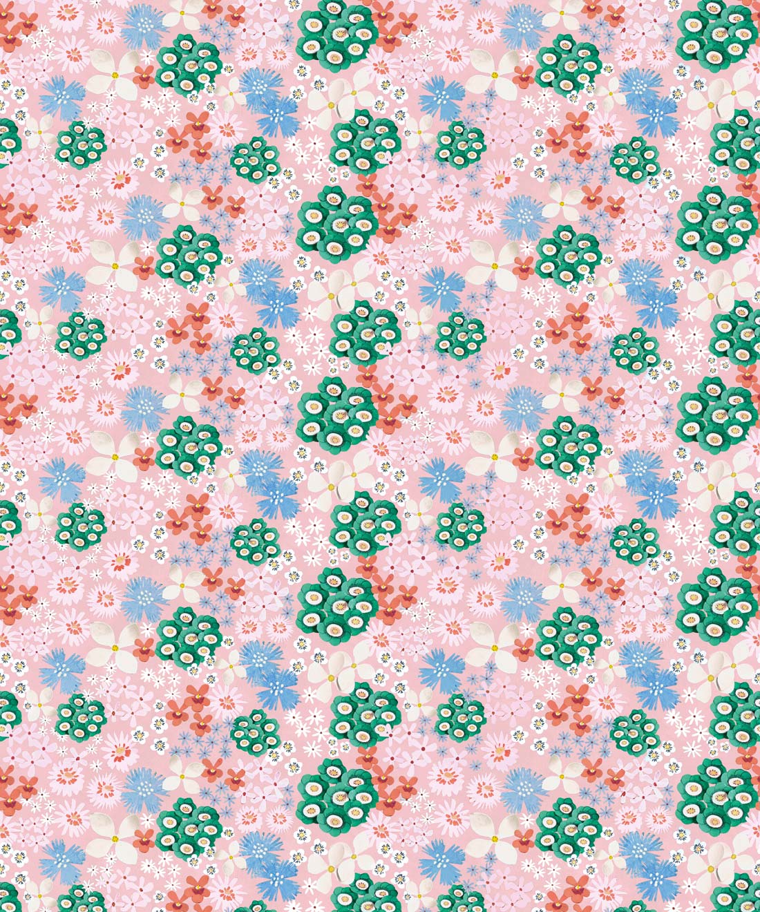Meadow Confetti Wallpaper - Colourway: Petal Pink - Swatch