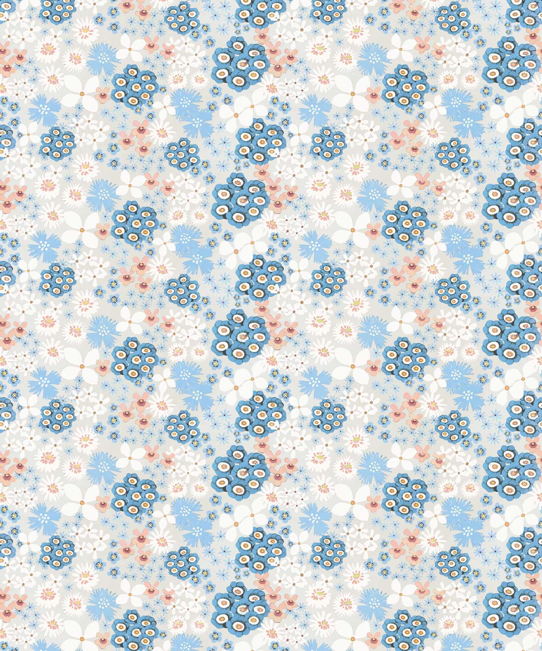 Meadow Confetti Wallpaper - Colourway: Shell - Swatch