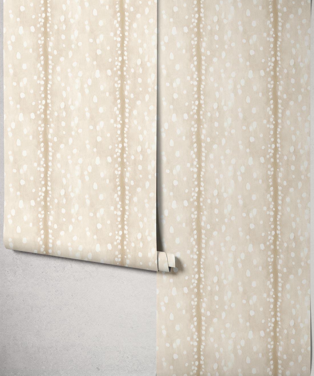 Fawn Spot Wallpaper - Colourway: Ivory - Roll
