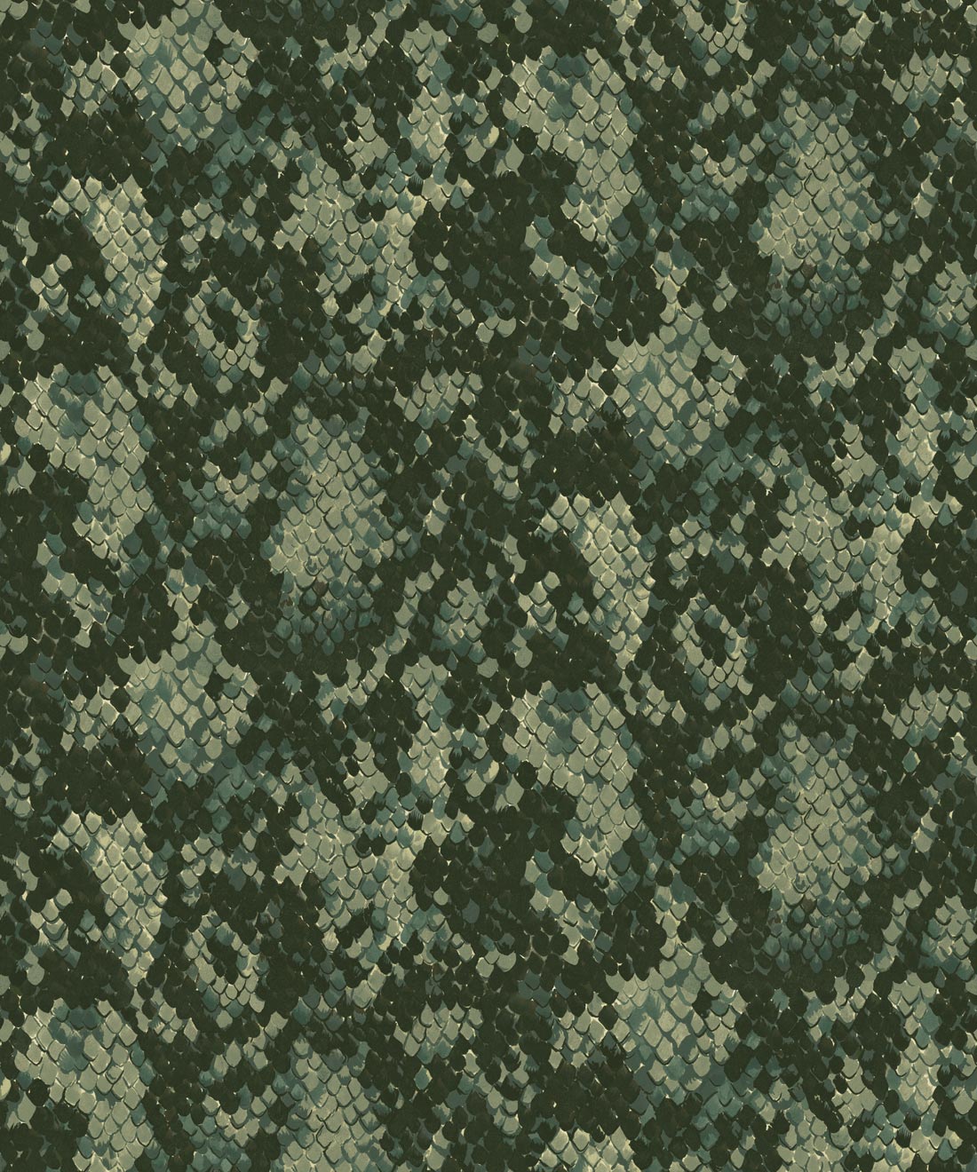 Snakeskin Wallpaper - Colourway: Anaconda - Swatch