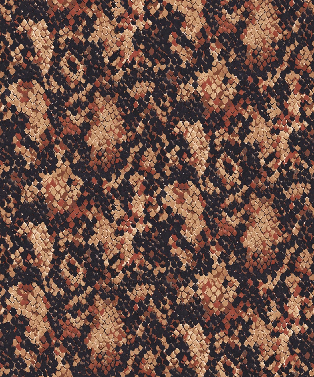 Snakeskin Wallpaper - Colourway: Cobra - Swatch