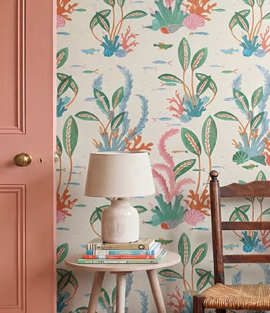 The Curious Club - Bethany Linz Wallpaper Collection - Collection Page - Inspiration - Coral Garden Wallpaper Insitu