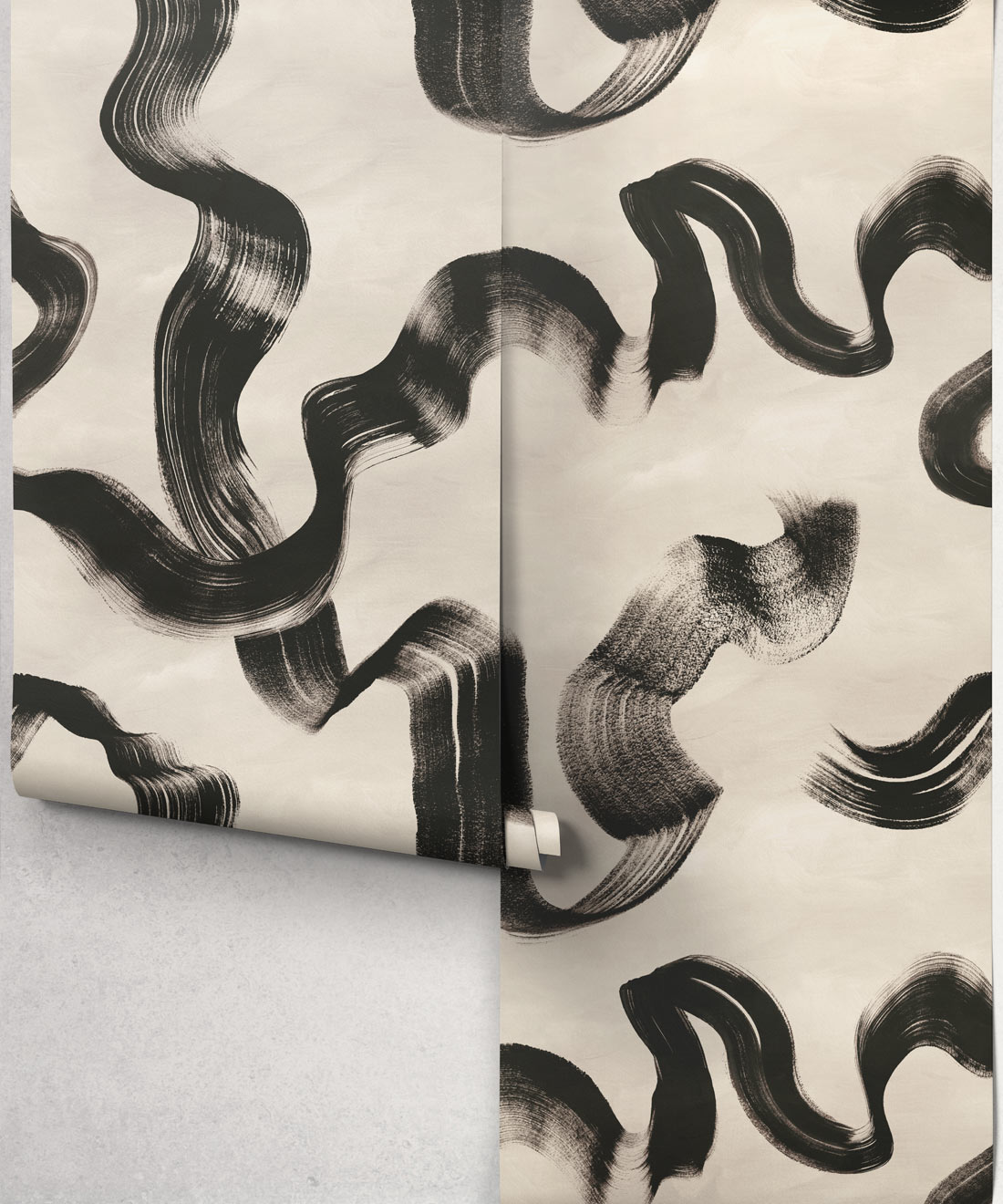 Zephyr Wallpaper - Colourway: Charcoal - Roll