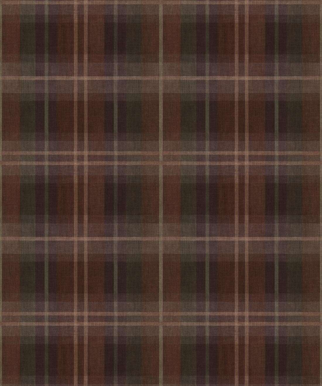 Highland Wallpaper - Colourway: Rust - Swatch